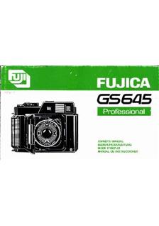 Fujifilm GS 645 manual. Camera Instructions.